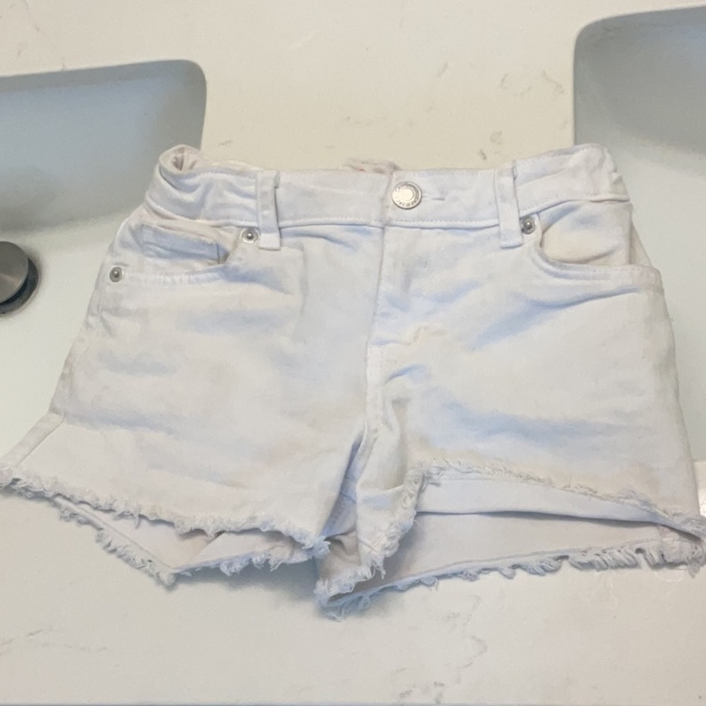 Girls white Jean shorts